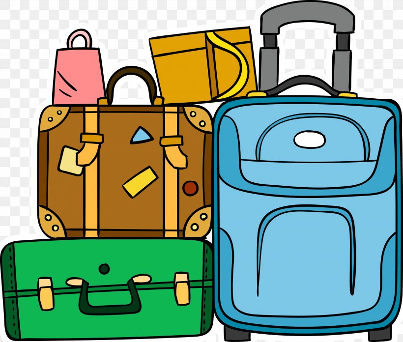 Craft Supplies Tools Drawing Drafting Vector Luggage Travel Clipart 