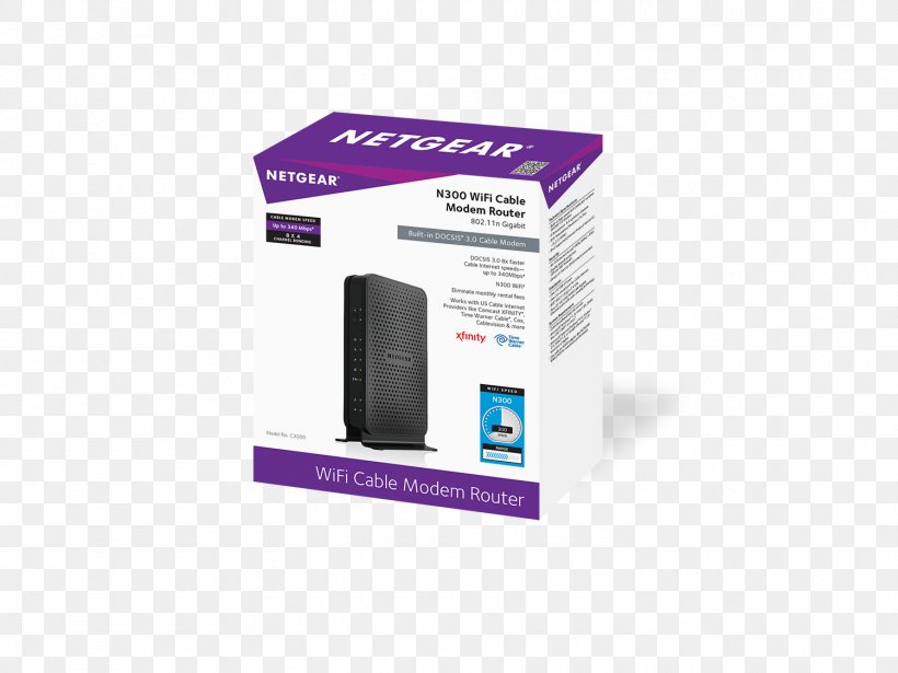 Cable Modem Wireless Router Netgear, PNG, 1500x1125px, Cable Modem, Cable Router, Computer Network, Data Transfer Rate, Docsis Download Free
