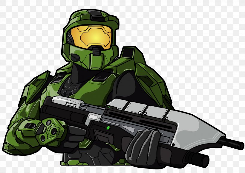 cartoon halo spartan