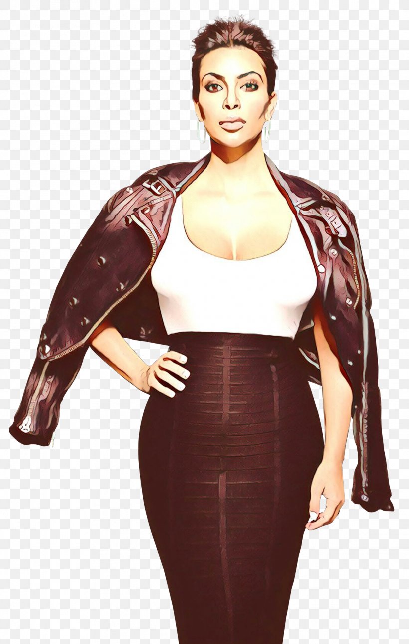Kim Kardashian Leather Jacket Keeping Up With The Kardashians Fashion, PNG, 1138x1792px, Kim Kardashian, Brown, Clothing, Coat, Fashion Download Free