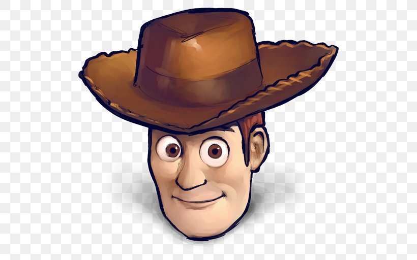 Sheriff Woody Jessie Toy Story Buzz Lightyear, PNG, 512x512px, Sheriff Woody, Buzz Lightyear, Costume Hat, Cowboy Hat, Emoticon Download Free