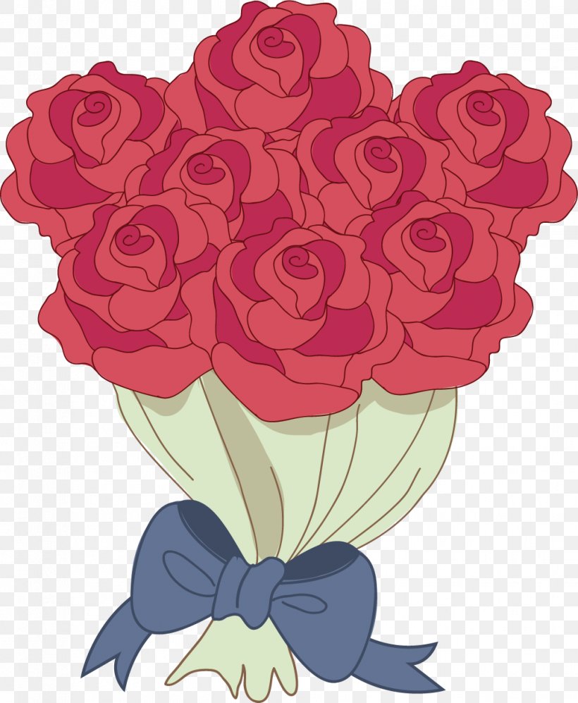 Garden Roses Beach Rose Flower Bouquet Illustration, PNG, 1017x1237px, Garden Roses, Art, Beach Rose, Cut Flowers, Designer Download Free