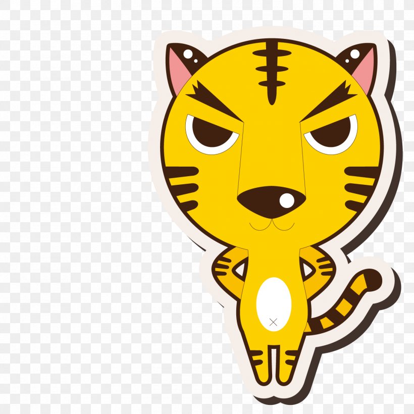 Tiger Whiskers Cat Clip Art, PNG, 1500x1501px, Tiger, Animal, Animation, Carnivoran, Cartoon Download Free