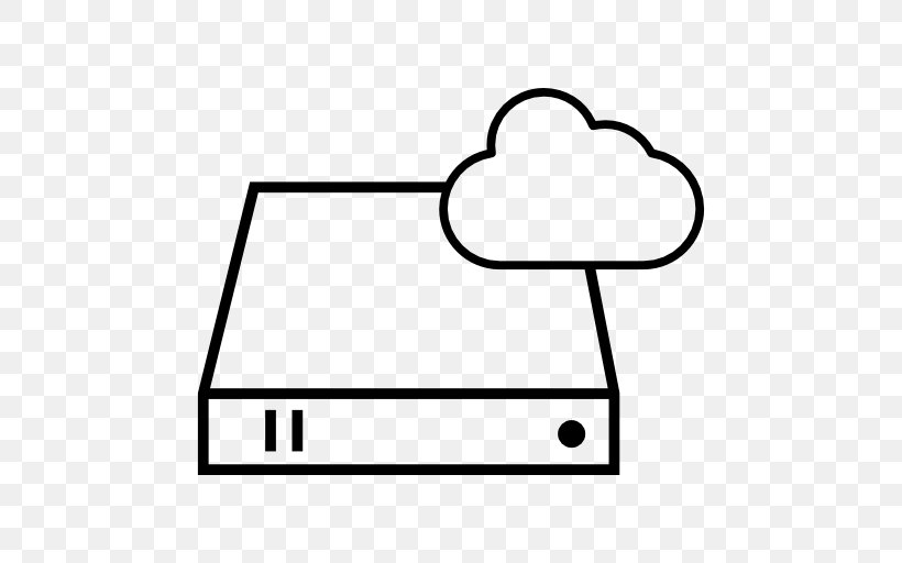 Cloud Storage Computer Data Storage Cloud Computing, PNG, 512x512px, Cloud Storage, Area, Black, Black And White, Cloud Computing Download Free