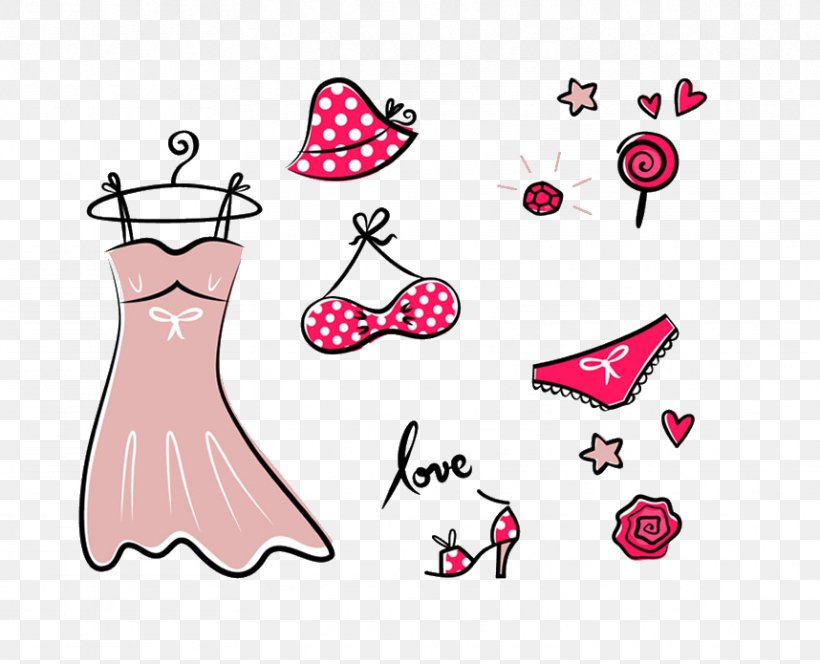 Dress Stock Photography Drawing Royalty-free, PNG, 858x695px, Watercolor, Cartoon, Flower, Frame, Heart Download Free