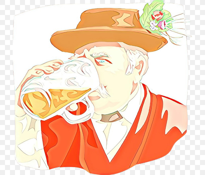 Orange, PNG, 717x700px, Cartoon, Costume Hat, Drinking, Hat, Orange Download Free