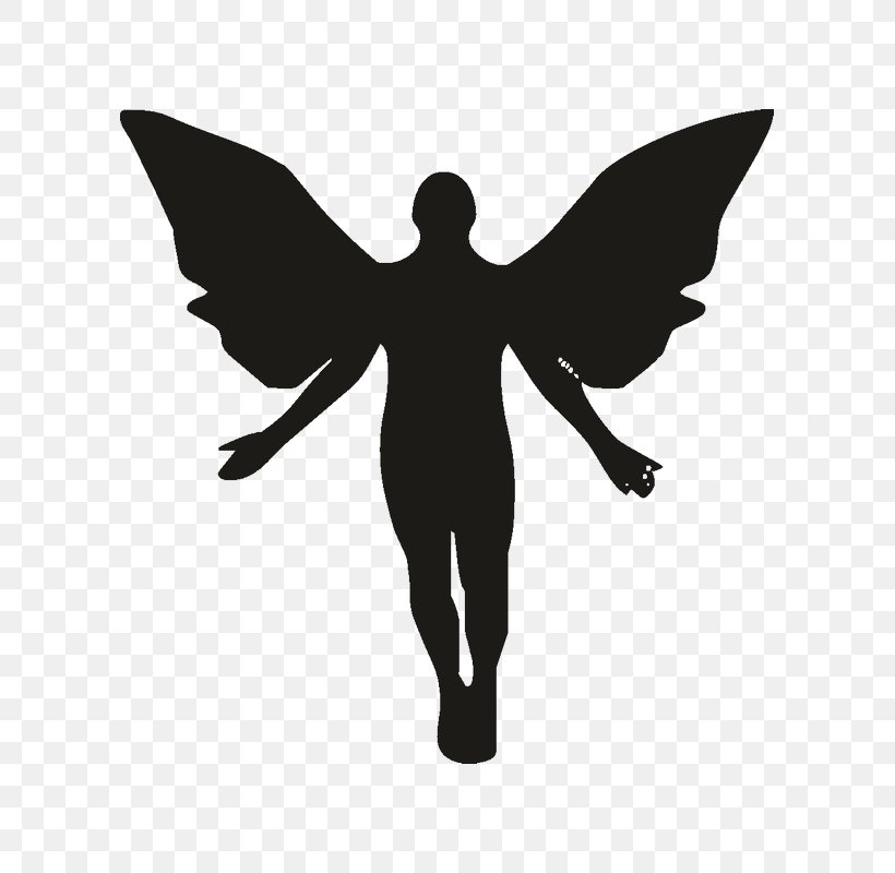 Silhouette Mythology Vector Graphics Image Clip Art, PNG, 800x800px, Silhouette, Angel, Black And White, Butterfly, Elf Download Free