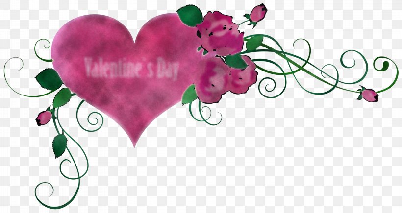 Valentine's Day, PNG, 3000x1595px, Heart, Flower, Love, Petal, Pink Download Free