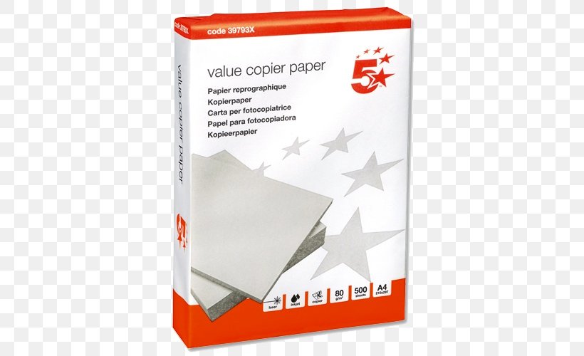 Standard Paper Size Photocopier Printing Office Supplies, PNG, 500x500px, Paper, Brand, Carbonless Copy Paper, Copying, Inkjet Printing Download Free