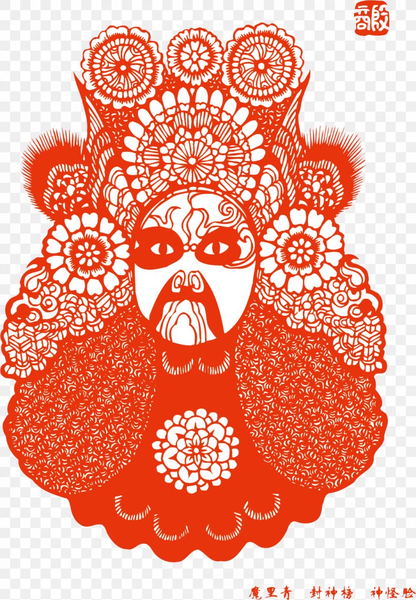 Hailun Chinese Paper Cutting Peking Opera Chinese Opera, PNG, 1055x1522px, Watercolor, Cartoon, Flower, Frame, Heart Download Free