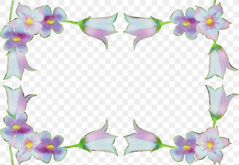 Blue Flower Borders And Frames, PNG, 1036x717px, Picture Frames, Blue, Borders And Frames, Drawing, Flower Download Free