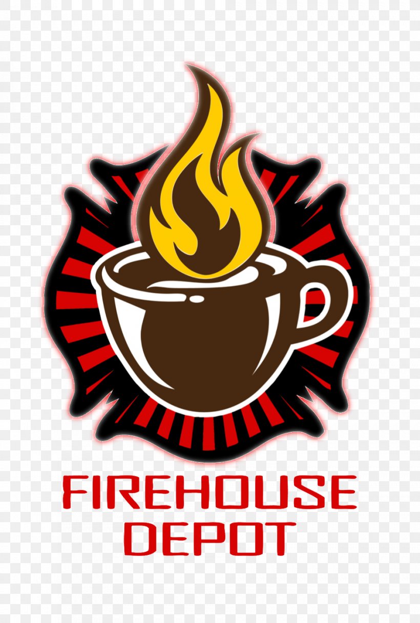 Firehouse Depot Coffee Cafe Tea Espresso, PNG, 943x1400px, Coffee, Artwork, Brand, Cafe, Drink Download Free