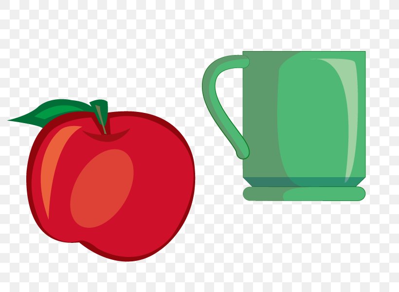 Apple Illustration, PNG, 800x600px, Apple, Cup, Fruit, Green, Mug Download Free