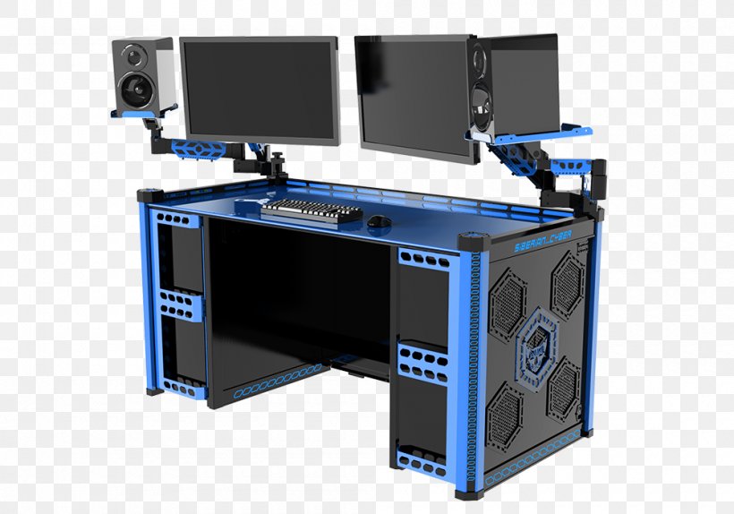Computer Desk Gaming Computer Table, PNG, 1000x700px, Computer Desk, Computer, Computer Monitors, Desk, Desktop Computers Download Free