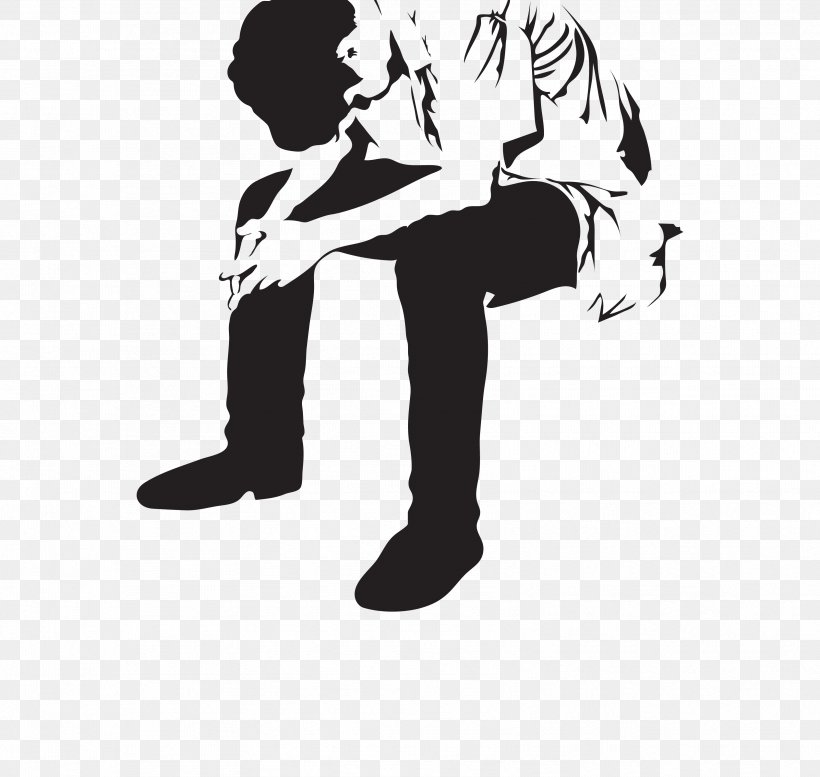 Stock Photography Sadness Silhouette, PNG, 3348x3176px, Stock Photography, Arm, Art, Black, Black And White Download Free