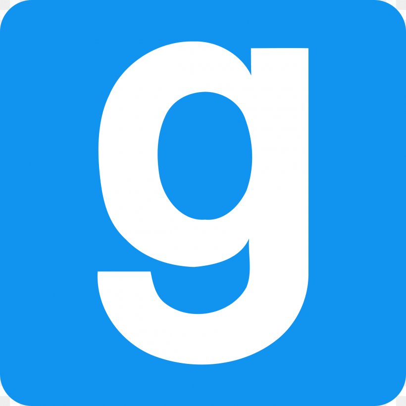 Garry's Mod Logo Steam Vector Graphics, PNG, 2400x2400px, Logo, Area, Blue, Brand, Mod Download Free