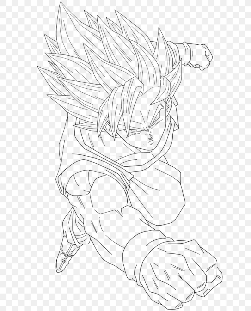 Goku Super Saiyan Drawing Sketch, PNG, 786x1017px, Goku, Arm, Artwork, Black, Black And White Download Free