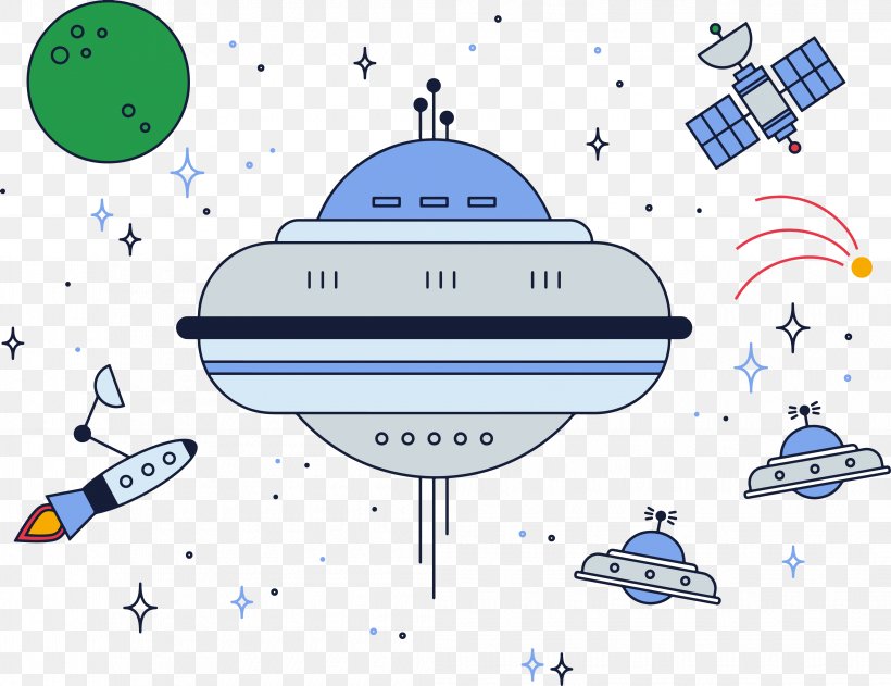 Spacecraft Euclidean Vector Science Fiction, PNG, 4172x3212px, Spacecraft, Area, Blue, Brand, Cartoon Download Free