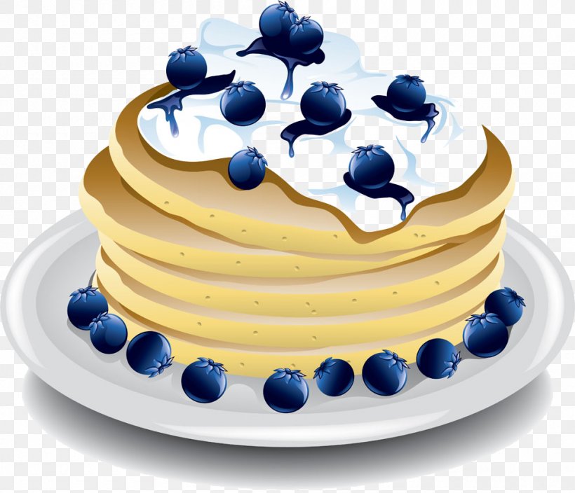 Pancake Berry Breakfast Muffin Clip Art, PNG, 1000x859px, Pancake, Berry, Blueberry, Breakfast, Buttercream Download Free