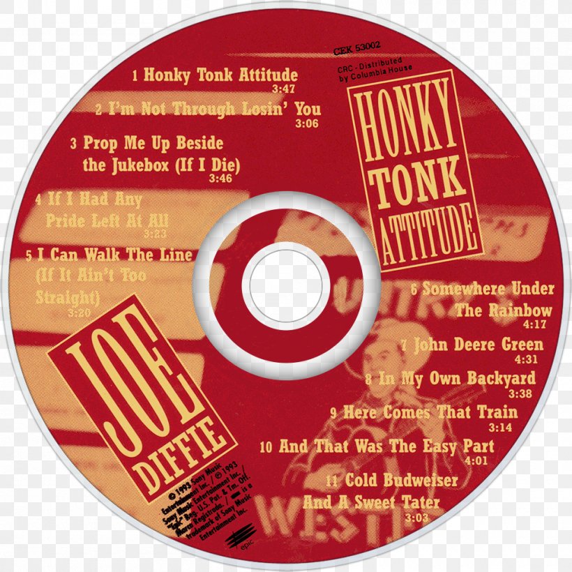 Compact Disc Honky Tonk Attitude Honky-tonk Sony Import, PNG, 1000x1000px, Compact Disc, Attitude, Brand, Cd Usa, Dvd Download Free