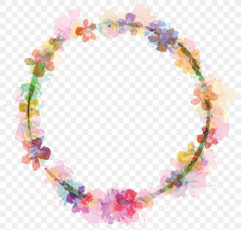 Body Jewelry Jewellery Bracelet Necklace Jewelry Making, PNG, 3000x2869px, Watercolor Flower Frame, Bead, Body Jewelry, Bracelet, Jewellery Download Free