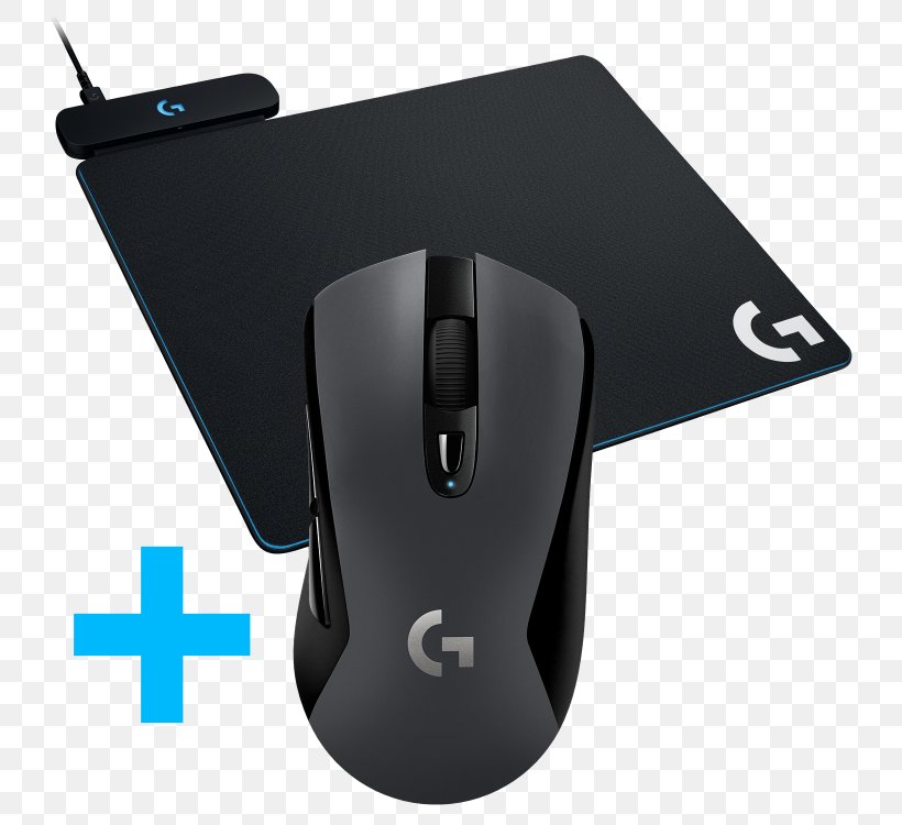 Computer Mouse Dell Logitech G Powerplay Wireless Charging System For G703 Logitech G603 Lightspeed Wireless Gaming Mouse, PNG, 750x750px, Computer Mouse, Computer Accessory, Computer Component, Dell, Electronic Device Download Free
