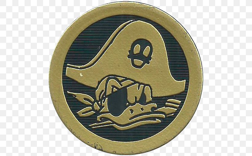Donald Duck Emblem Badge Pirate, PNG, 510x510px, Donald Duck, Badge, Duck, Emblem, Gold Download Free