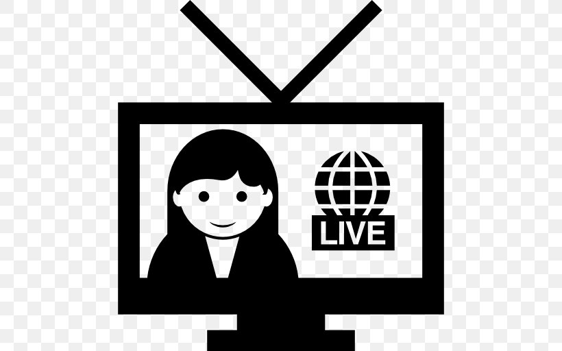Journalist Journalism Icon Design Television, PNG, 512x512px, Journalist, Area, Art, Black, Black And White Download Free