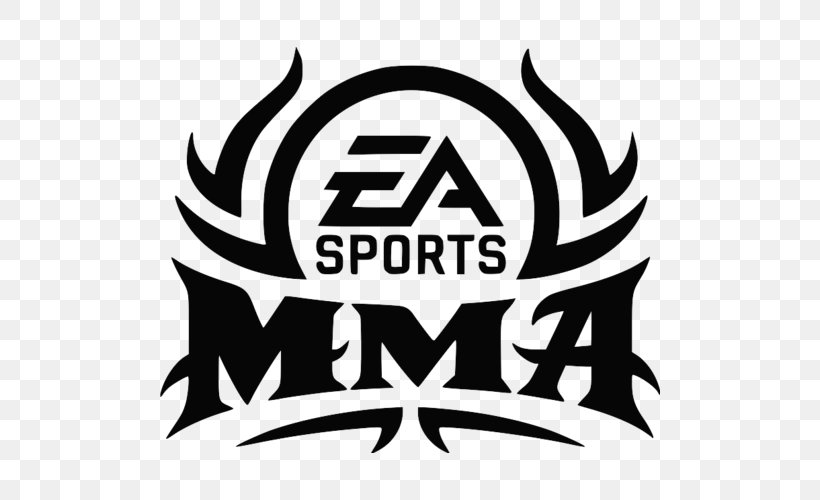 EA Sports MMA FIFA 18 Mixed Martial Arts Electronic Arts, PNG, 500x500px, Ea Sports Mma, Area, Artwork, Black And White, Brand Download Free