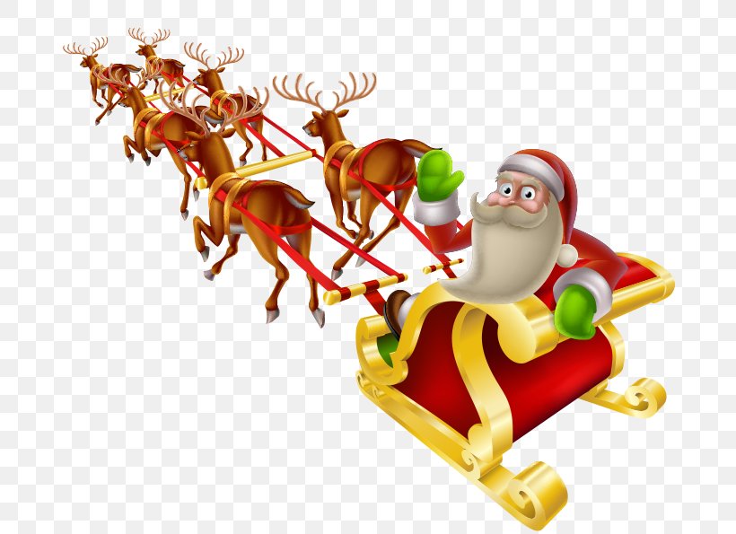 Santa Claus Reindeer Sled Christmas, PNG, 794x595px, Santa Claus, Art, Cartoon, Christmas, Christmas Decoration Download Free