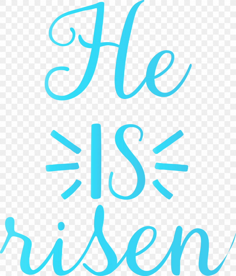 Text Font Aqua Turquoise Teal, PNG, 2568x3000px, He Is Risen, Aqua, Jesus, Line, Logo Download Free