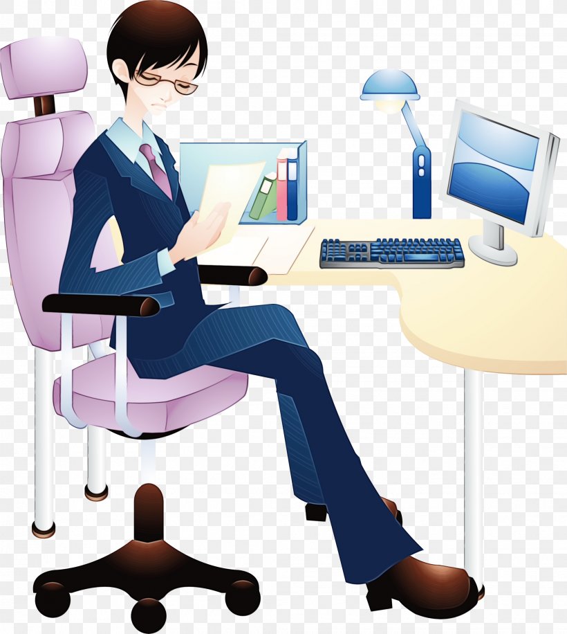 Watercolor Business, PNG, 2069x2312px, Watercolor, Business, Cartoon, Chair, Communication Download Free