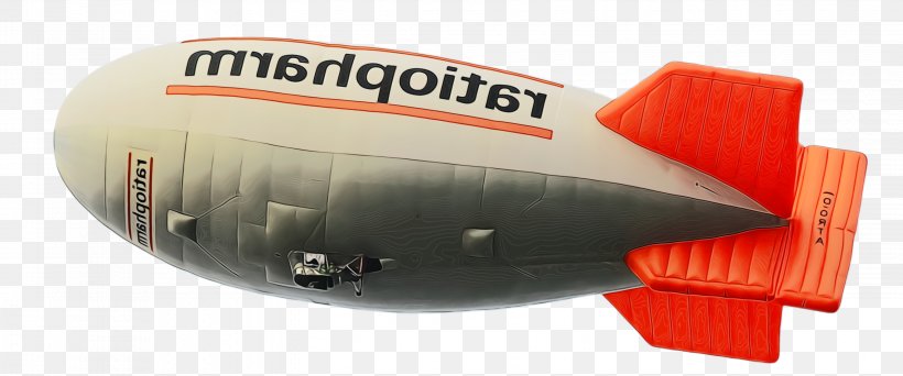 Blimp Aircraft Airship Vehicle, PNG, 3096x1292px, Watercolor, Aircraft, Airship, Blimp, Paint Download Free
