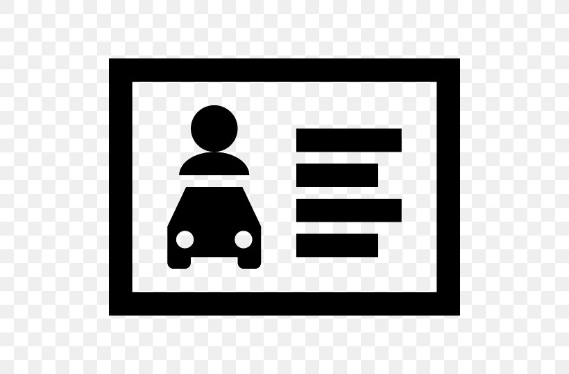 Car Driver's License Driving Computer Icons, PNG, 540x540px, Car, Area, Black, Black And White, Campervans Download Free