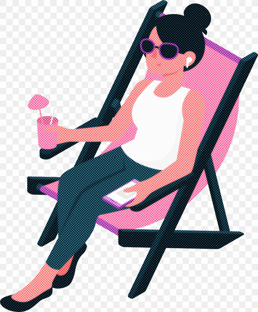 Beach Summer Vacation, PNG, 2475x3000px, Beach, Cartoon, Chair, Holiday, Human Download Free