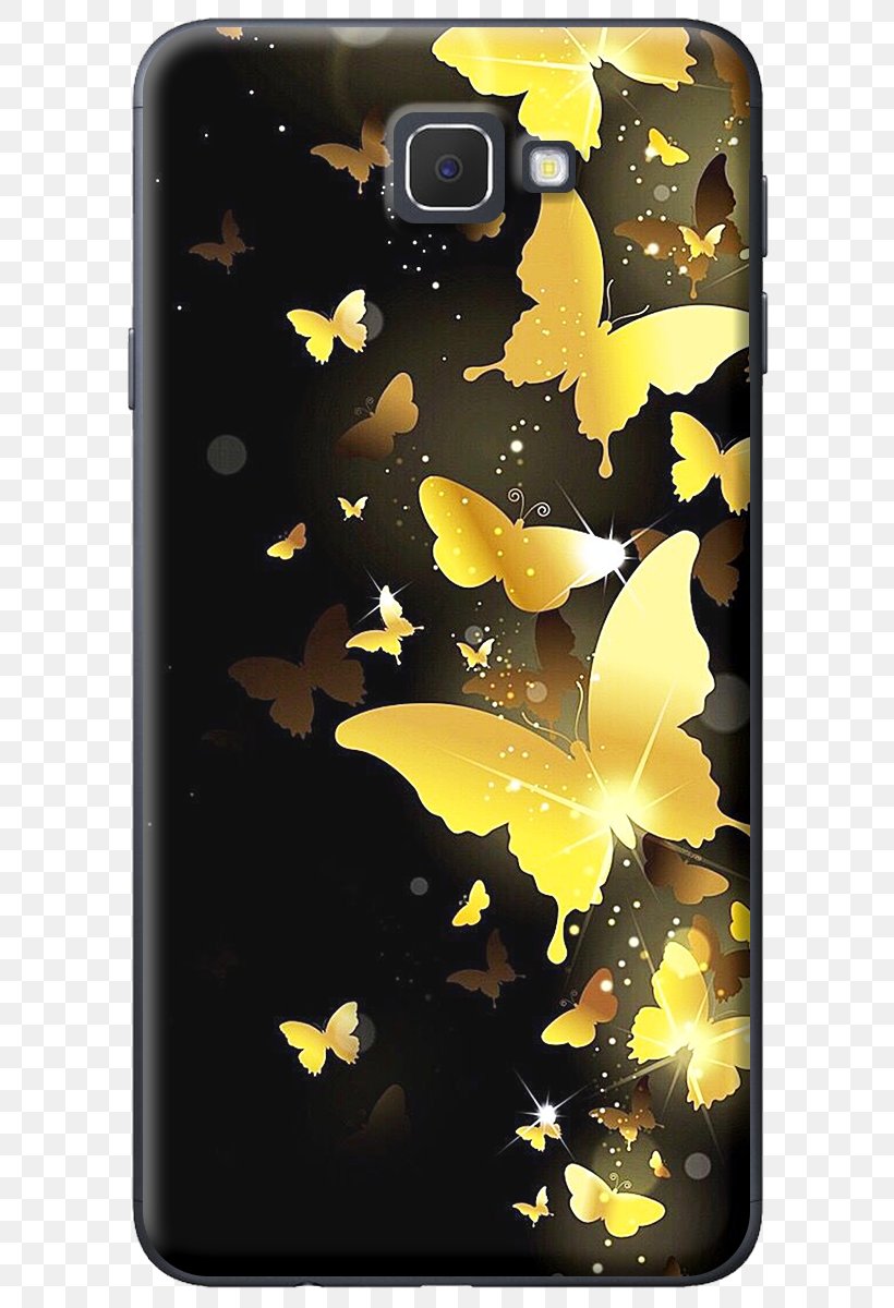 Butterfly Desktop Wallpaper Gold Lock Screen Color, PNG, 600x1200px, Butterfly, Color, Computer, Gold, Iphone Download Free