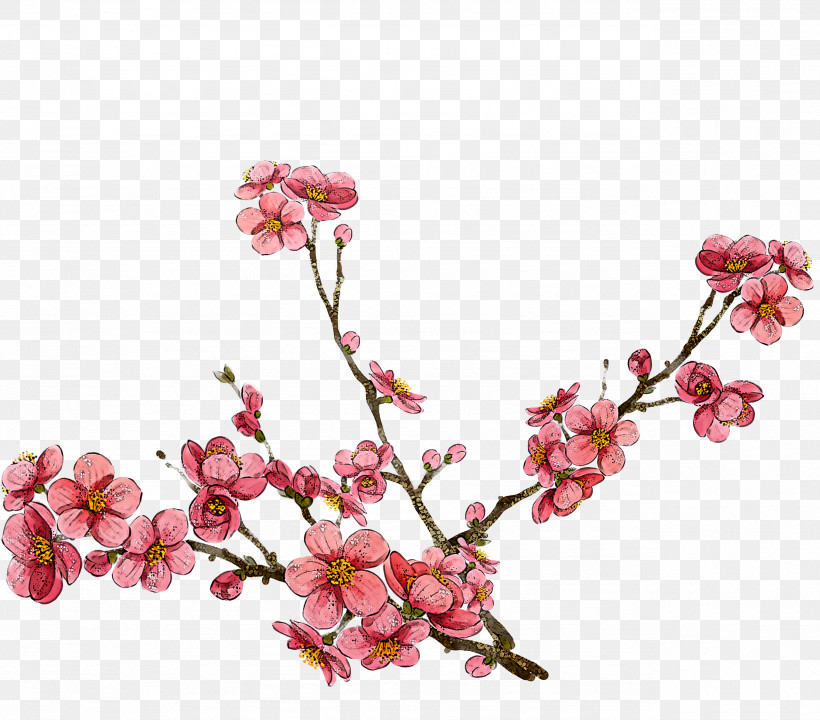 Cherry Blossom, PNG, 2563x2252px, Flower, Artificial Flower, Blossom, Branch, Bud Download Free