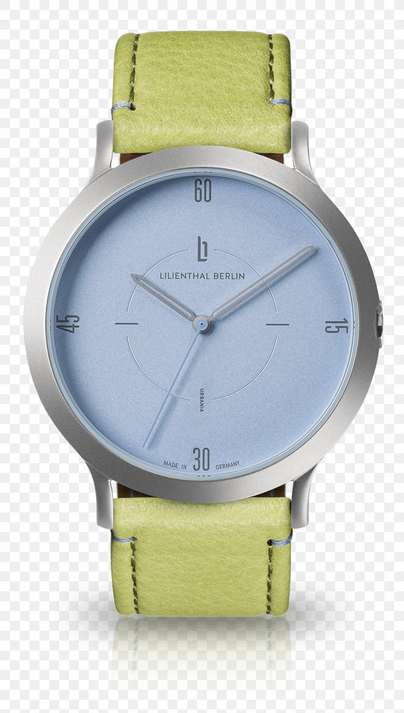 Lilienthal Berlin Leather Watch Strap Silver, PNG, 1088x1920px, Lilienthal Berlin, Berlin, Blue, Clock, Germany Download Free