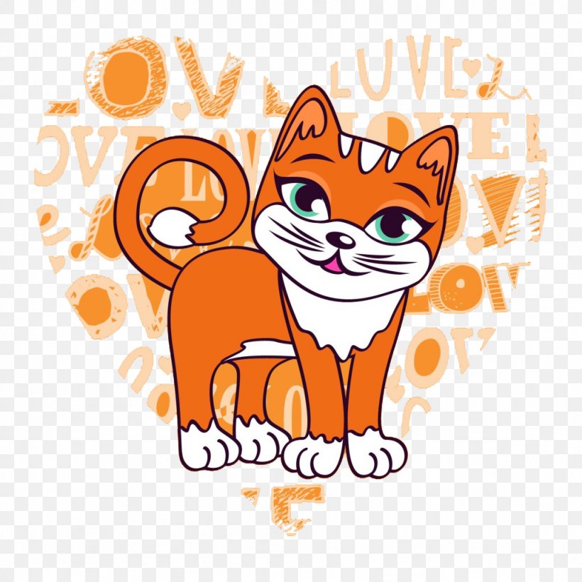 Kitten Whiskers Cat Illustration, PNG, 1024x1024px, Kitten, Android Application Package, Area, Art, Carnivoran Download Free
