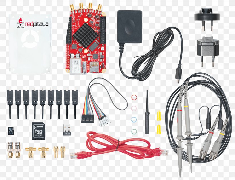 Red Pitaya Mouser Electronics Spectrum Analyzer Oscilloscope, PNG, 3000x2304px, Red Pitaya, Cable, Communication, Electrical Wiring, Electronic Component Download Free