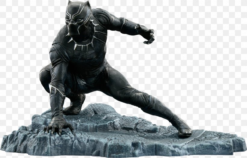 Black Panther Statue Captain America Punisher Marvel Cinematic Universe, PNG, 1500x965px, Black Panther, Action Toy Figures, Art Museum, Artwork, Black And White Download Free