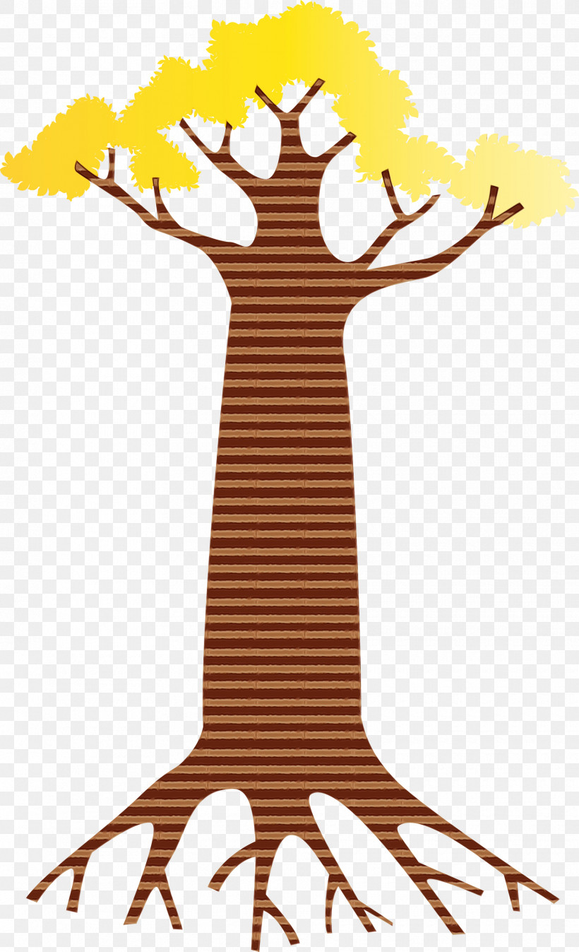Giraffe Cartoon M-tree Yellow Meter, PNG, 1825x3000px, Cartoon Tree, Abstract Tree, Cartoon, Giraffe, Meter Download Free