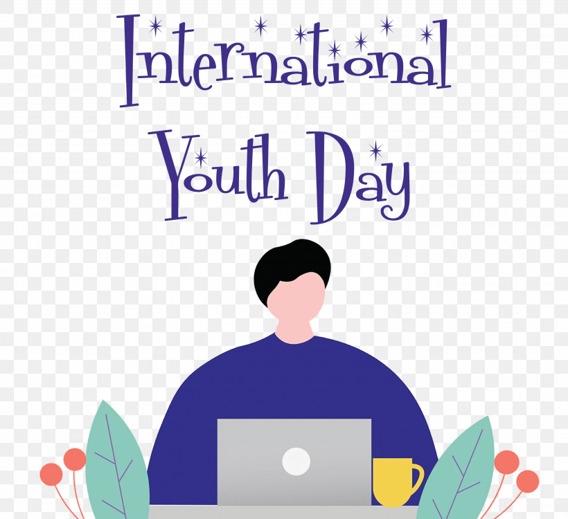 International Youth Day Youth Day, PNG, 3000x2744px, International Youth Day, Behavior, Cartoon, Geometry, Happiness Download Free