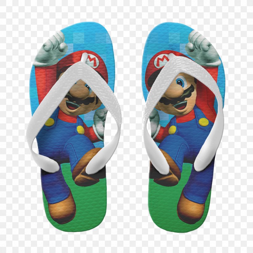 Mario & Yoshi Luigi Mario Bros. Toad Bowser, PNG, 1000x1000px, Mario Yoshi, Atari, Bowser, Electric Blue, Flip Flops Download Free