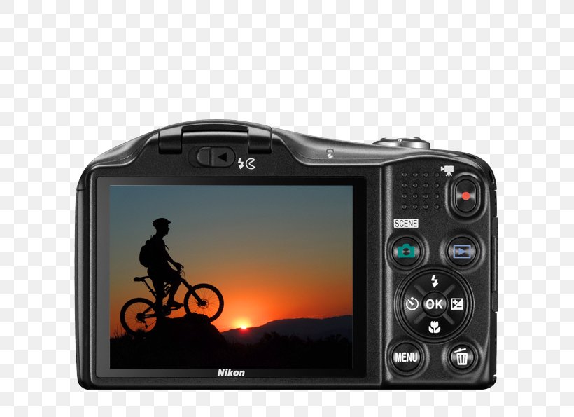 Point-and-shoot Camera AA Battery Nikon Electric Battery, PNG, 700x595px, 16 Mp, Camera, Aa Battery, Camera Accessory, Camera Lens Download Free