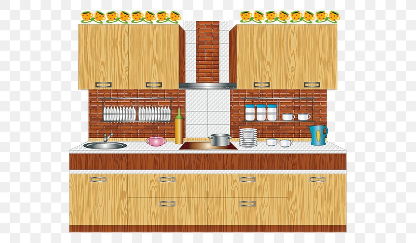 Wood Table, PNG, 599x480px, Kitchen, Brick, Cabinetry, Coffee, Cooking Download Free