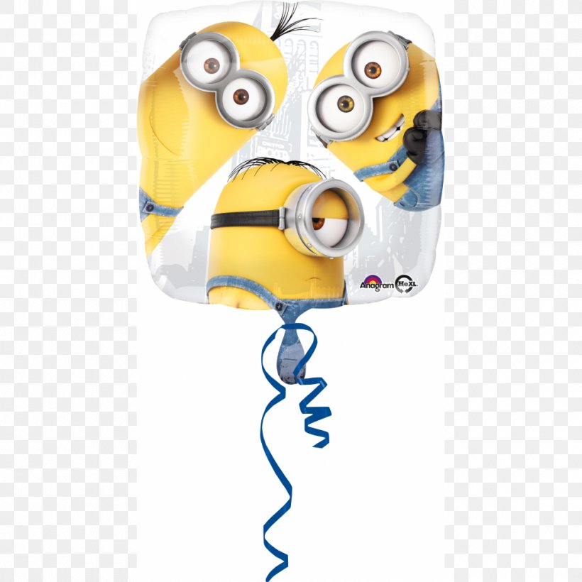 Balloon Minions Dave The Minion Stuart The Minion Birthday, PNG, 1000x1000px, Balloon, Baby Shower, Bag, Birthday, Cap Download Free