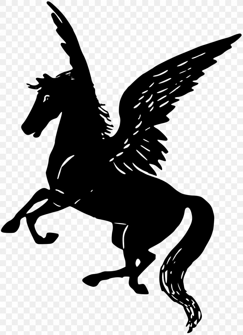Pegasus Silhouette Clip Art, PNG, 1736x2400px, Pegasus, Art, Black And White, Centaur, Fictional Character Download Free