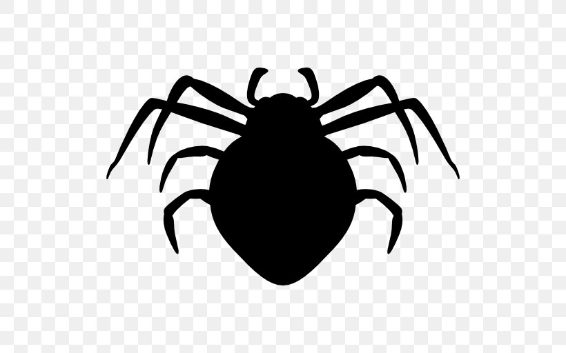 Creepy Spiders Shape Clip Art, PNG, 512x512px, Spider, Arachnid, Arthropod, Black And White, Halloween Download Free