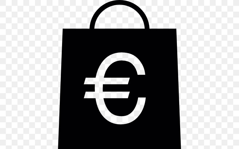 Euro Sign Currency Symbol Dollar Sign, PNG, 512x512px, Euro Sign, Area, Black And White, Brand, Commerce Download Free